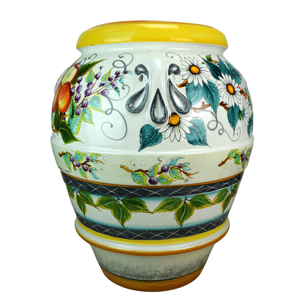 GRANDE GIARDINO: Large Deruta-Tuscan Orcio-Urn - TERAMO design - Artistica.com