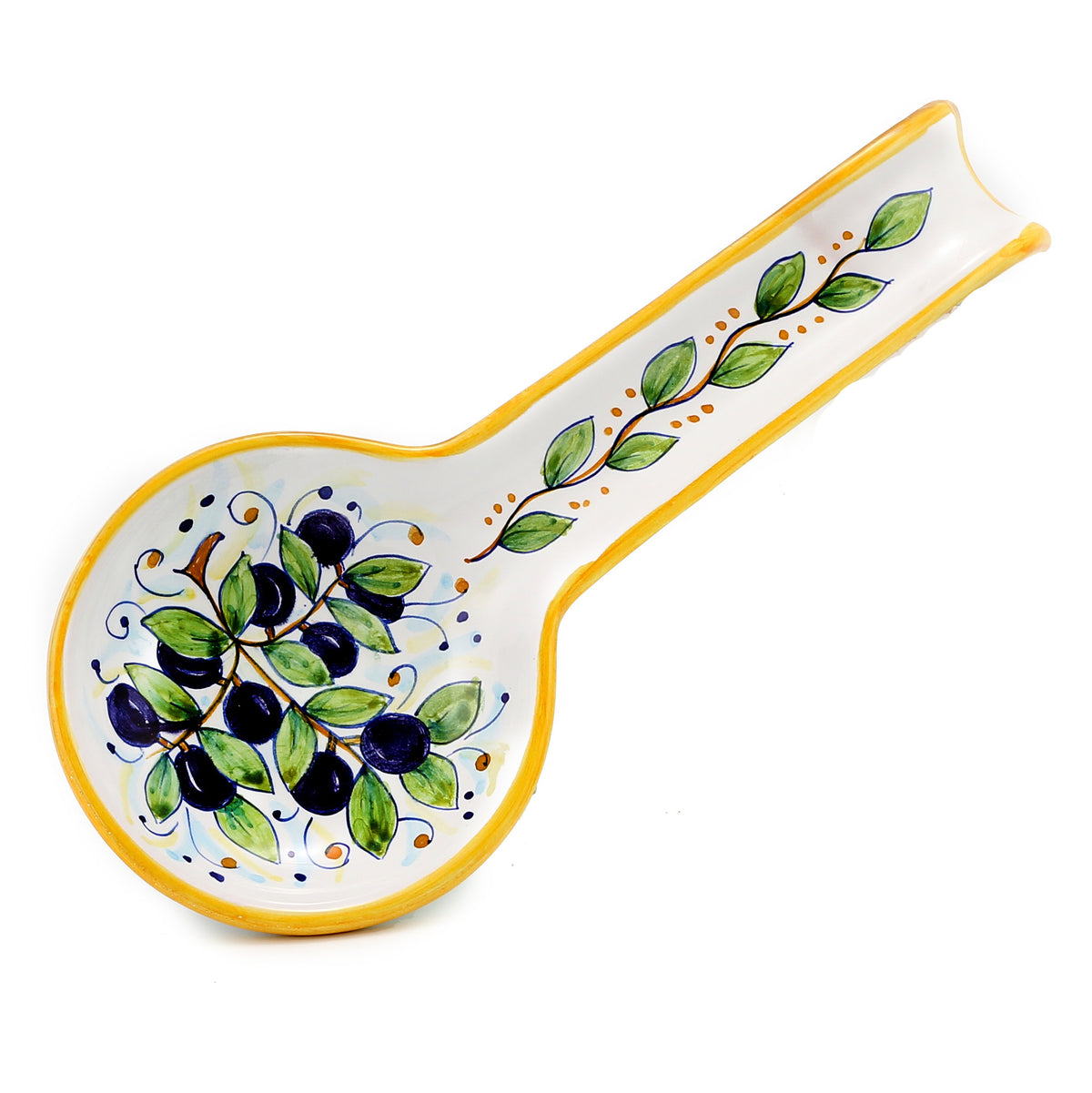 DERUTA: Spoon rest OLIVE (also wall hung) - Artistica.com