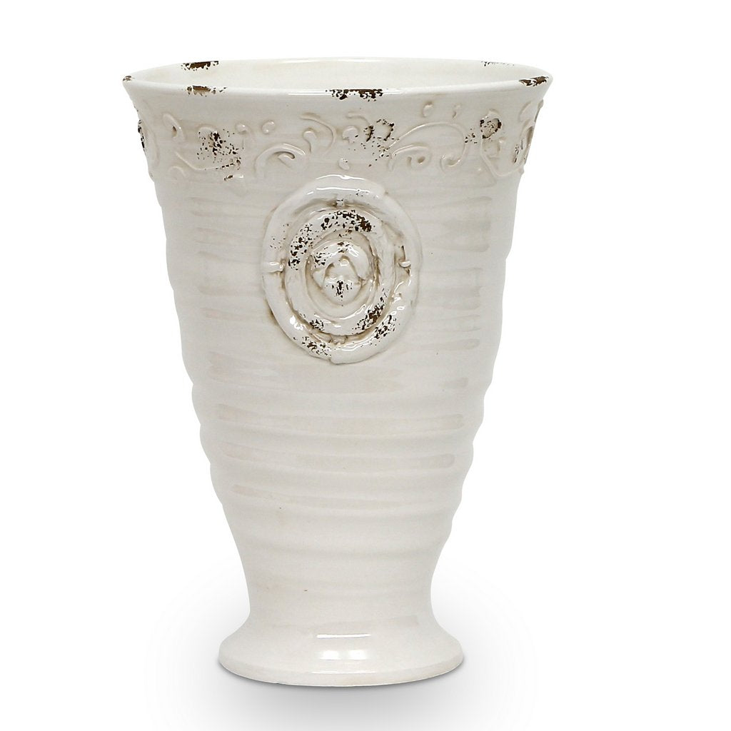 SCAVO RIGATA: Footed Cup Vase - Artistica.com