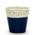 SCAVO COLORE: Small Cachepot Vase - Blue/White - Artistica.com