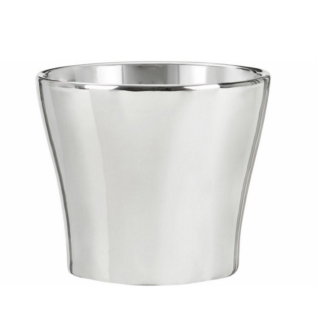 MONDIAL CANDLES: Chrome Mirror Silver Luxury Ceramic Candle - Artistica.com
