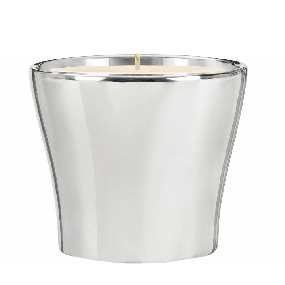 MONDIAL CANDLES: Chrome Mirror Silver Luxury Ceramic Candle - Artistica.com