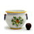 TUSCANIA: Round Tuscan cachepot with side rings (Small 13" Diam.) - Artistica.com