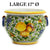TUSCANIA: Round Tuscan cachepot with side rings (Large 17" Diam.) - Artistica.com