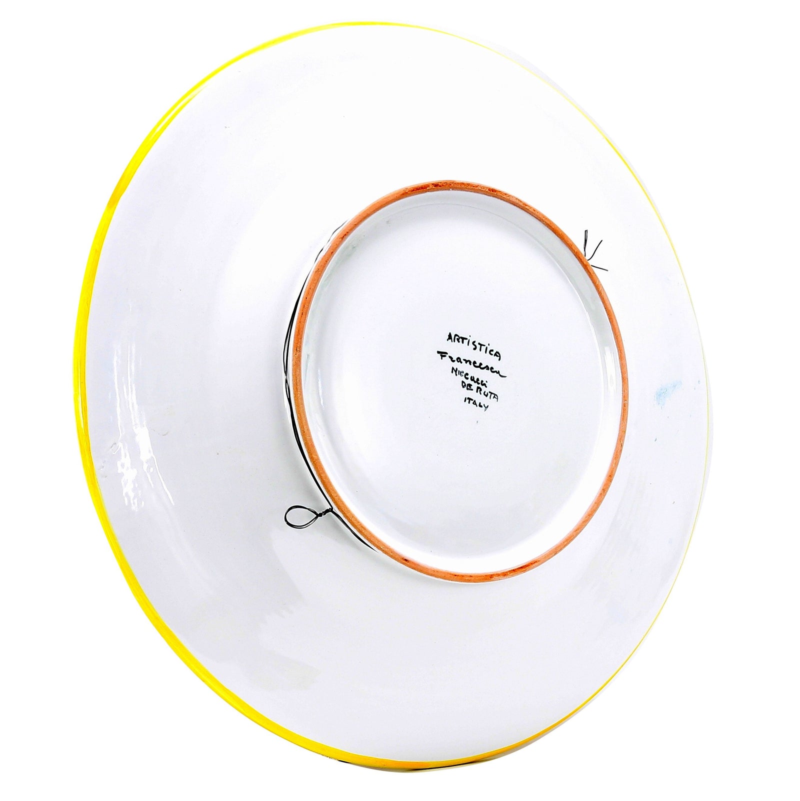 PRIMA CLASSE: Large Wall Plate w Renaissance figure In Vita Virtus (Man) (20D) - Artistica.com