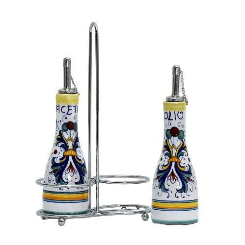 RICCO DERUTA: Oil and Vinegar Cruet on Chrome Rack - Artistica.com