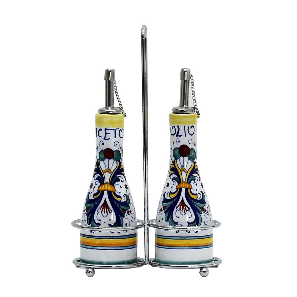 RICCO DERUTA: Oil and Vinegar Cruet on Chrome Rack - Artistica.com