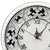DERUTA VARIO NERO: Round Wall Clock - Artistica.com