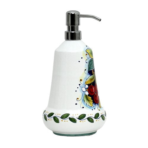 DERUTA FRUTTA: Liquid Soap/Lotion Dispenser with Chrome Pump (Large 26 OZ) - Artistica.com