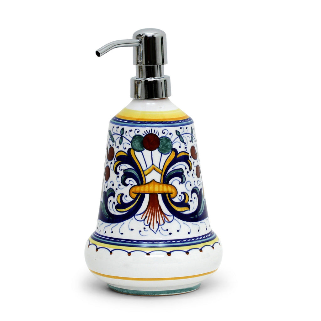 RICCO DERUTA: Liquid Soap/Lotion Dispenser with Chrome Pump (Medium 20 OZ) - Artistica.com