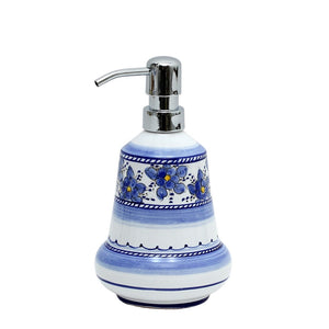 BLU-FIORI: Liquid Soap/Lotion Dispenser with Chrome Pump (Small 14 OZ) [R] - Artistica.com
