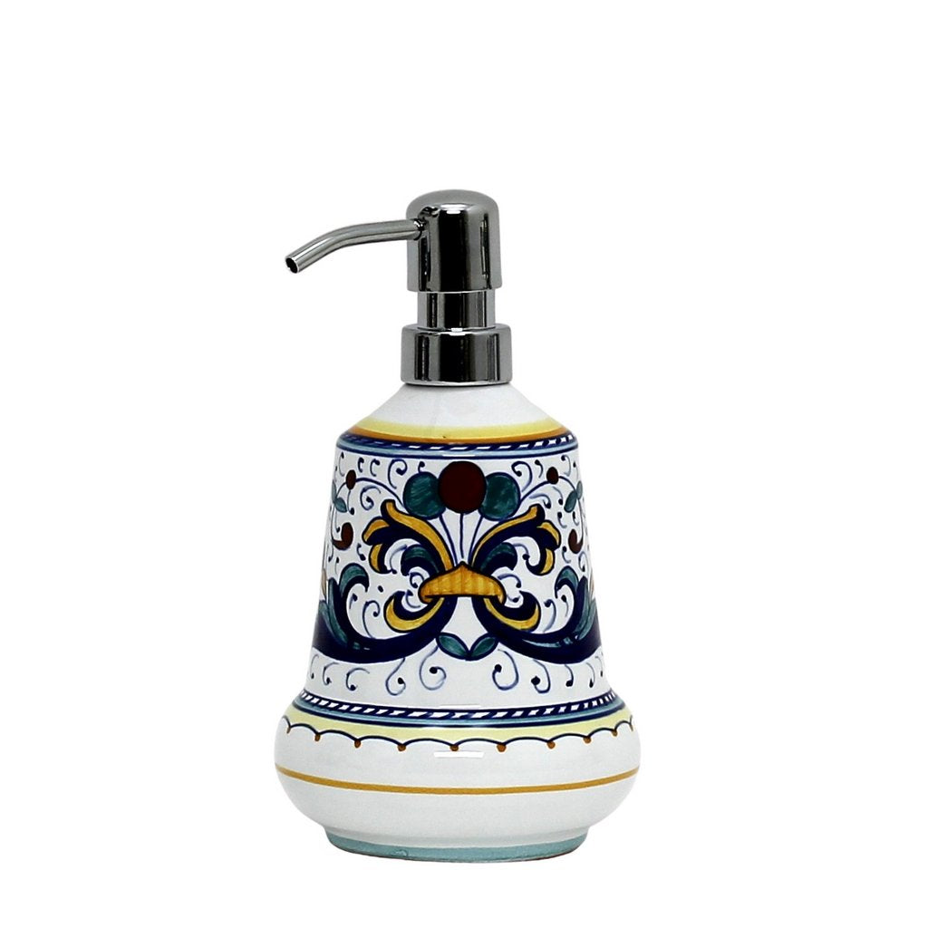 RICCO DERUTA: Liquid Soap/Lotion Dispenser with Chrome Pump (Small 14 OZ) [R] - Artistica.com