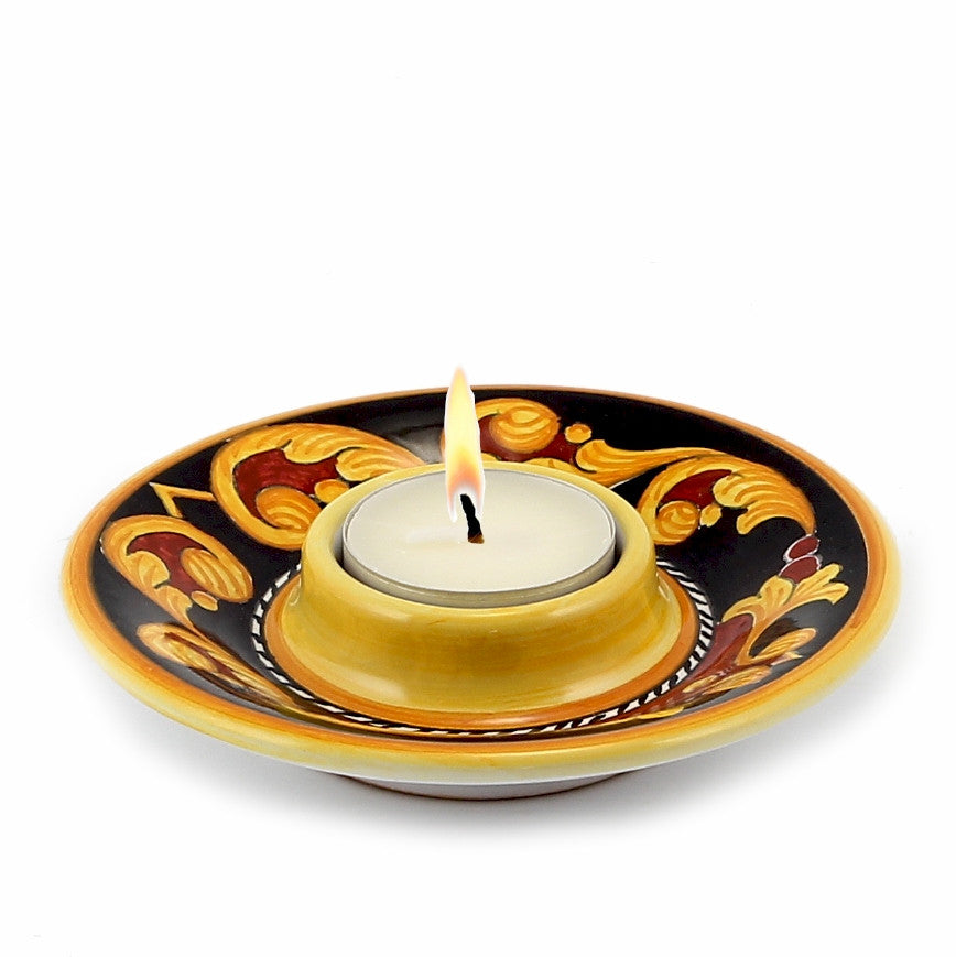 DERUTA VARIO: Deruta Tea Light Saucer - Artistica.com