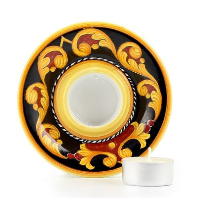 DERUTA VARIO: Deruta Tea Light Saucer - Artistica.com