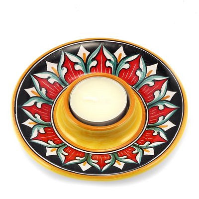 DERUTA VARIO: Deruta Tea Light Saucer - Artistica.com