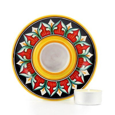 DERUTA VARIO: Deruta Tea Light Saucer - Artistica.com