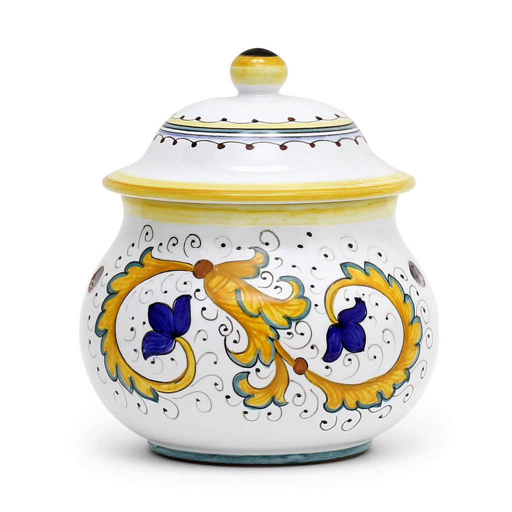 PERUGINO: NEW Garlic/Onion Jar Keeper Short Belly - Artistica.com