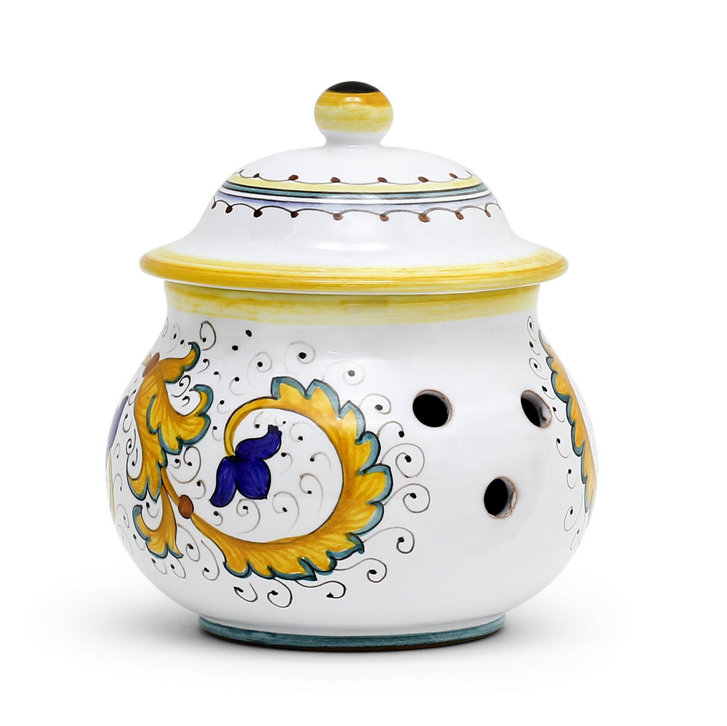 PERUGINO: NEW Garlic/Onion Jar Keeper Short Belly - Artistica.com