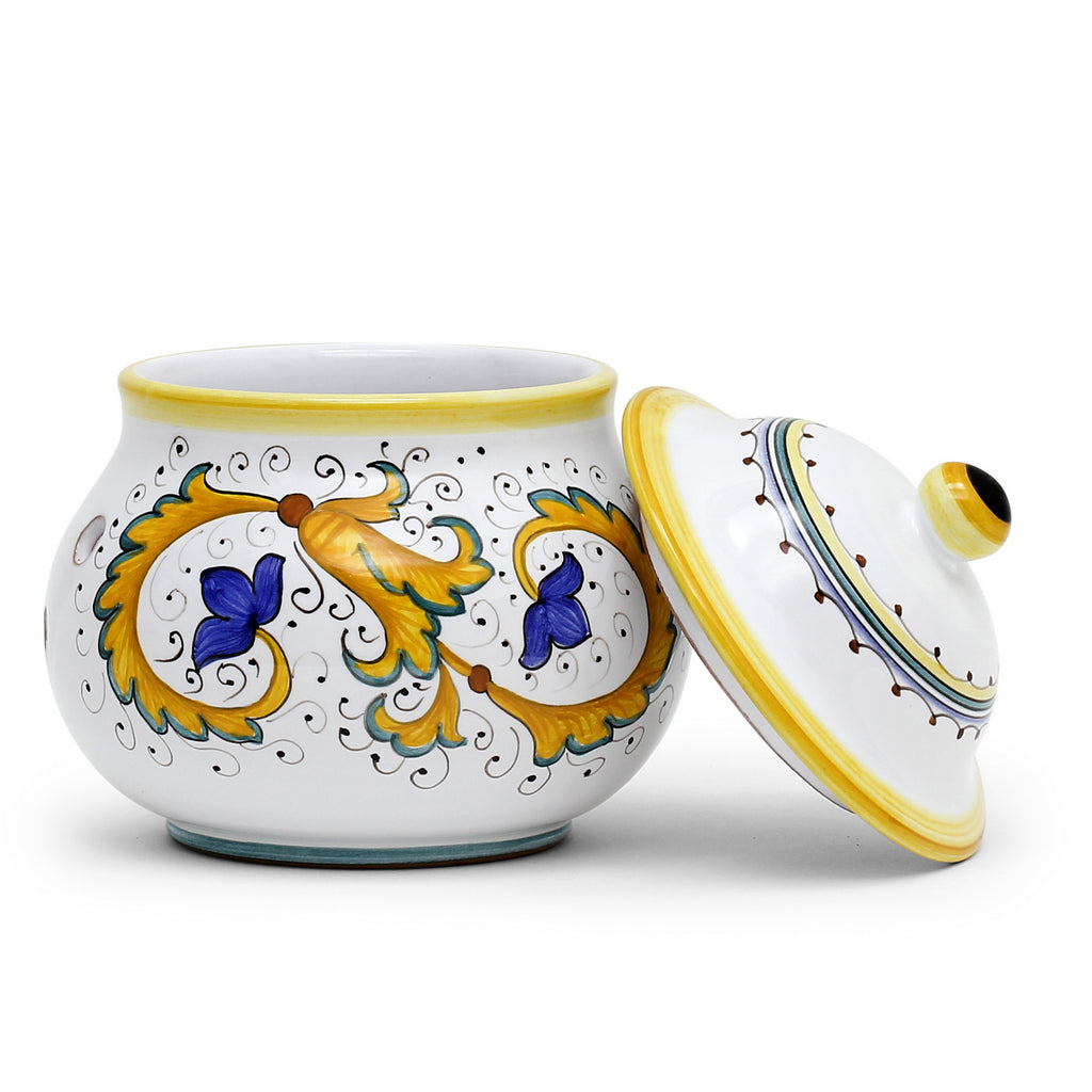 PERUGINO: NEW Garlic/Onion Jar Keeper Short Belly - Artistica.com