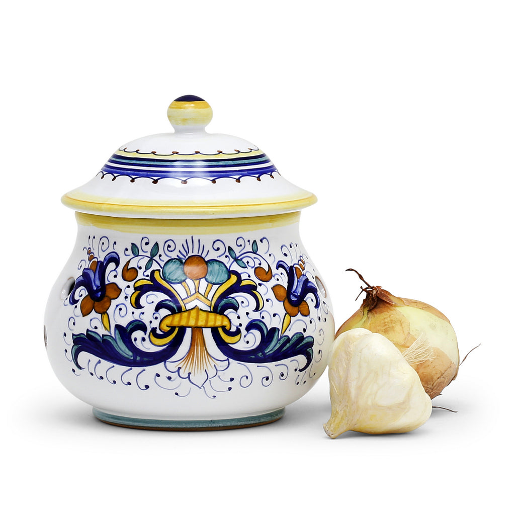 RICCO DERUTA: NEW Garlic/Onion Jar Keeper Short Belly - Artistica.com
