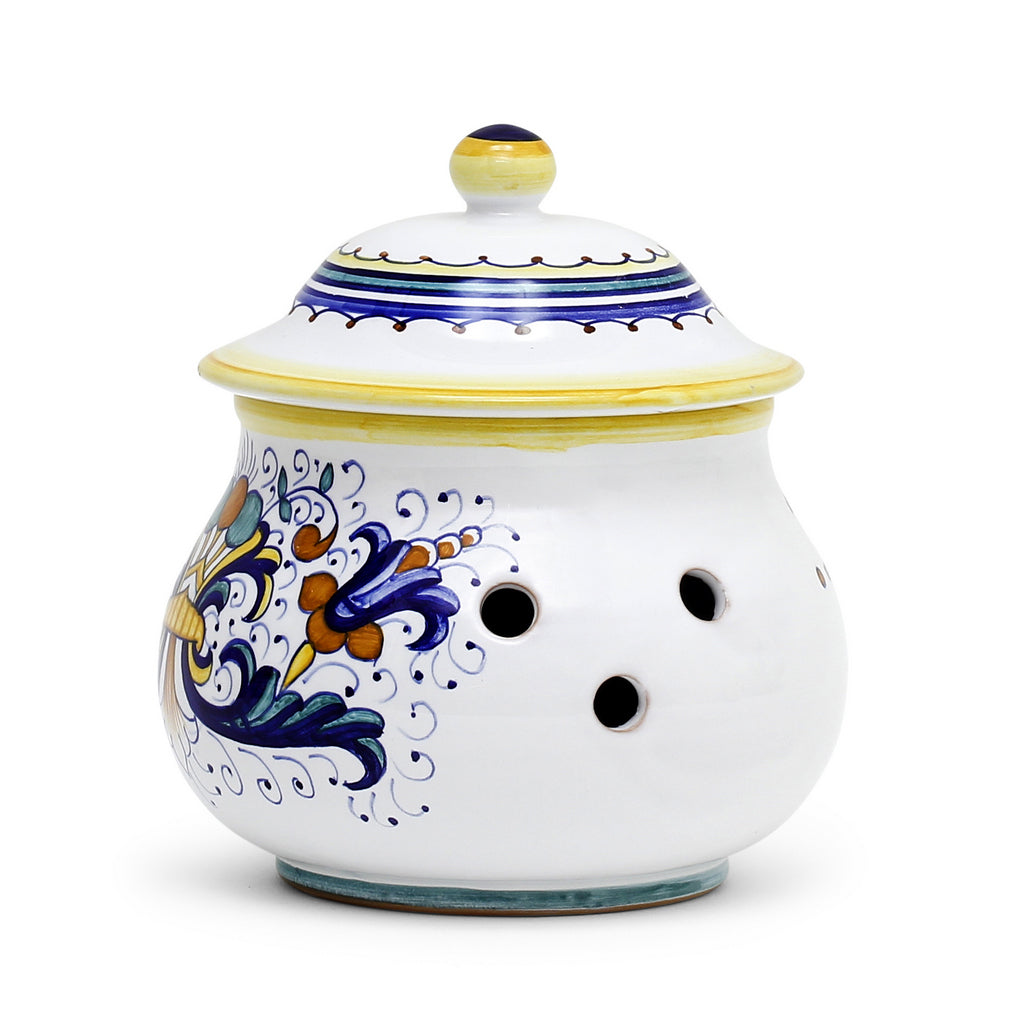 RICCO DERUTA: NEW Garlic/Onion Jar Keeper Short Belly - Artistica.com