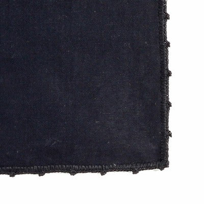 BUSATTI: Placemat Zodiaco w Lace (60% Linen and 40% Cotton) BLACK - Artistica.com