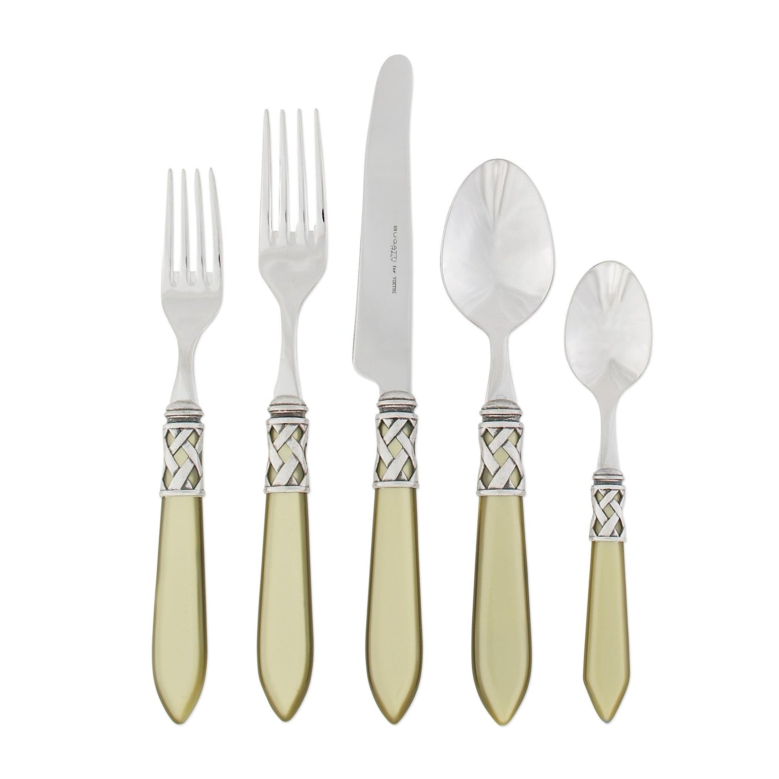 VIETRI: Aladdin Five Piece Place Setting CHARTREUSE - Artistica.com