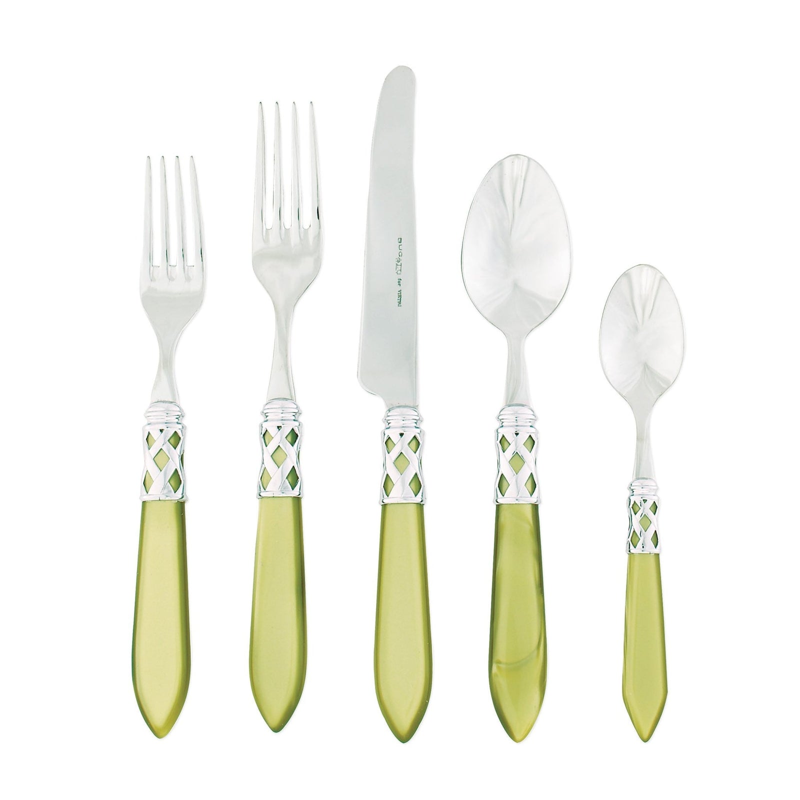 VIETRI: Aladdin Five Piece Place Setting CHARTREUSE - Artistica.com