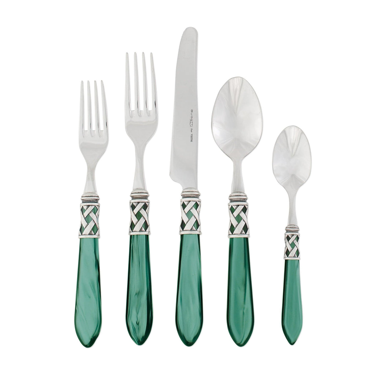 VIETRI: Aladdin Five Piece Place Setting GREEN - Artistica.com
