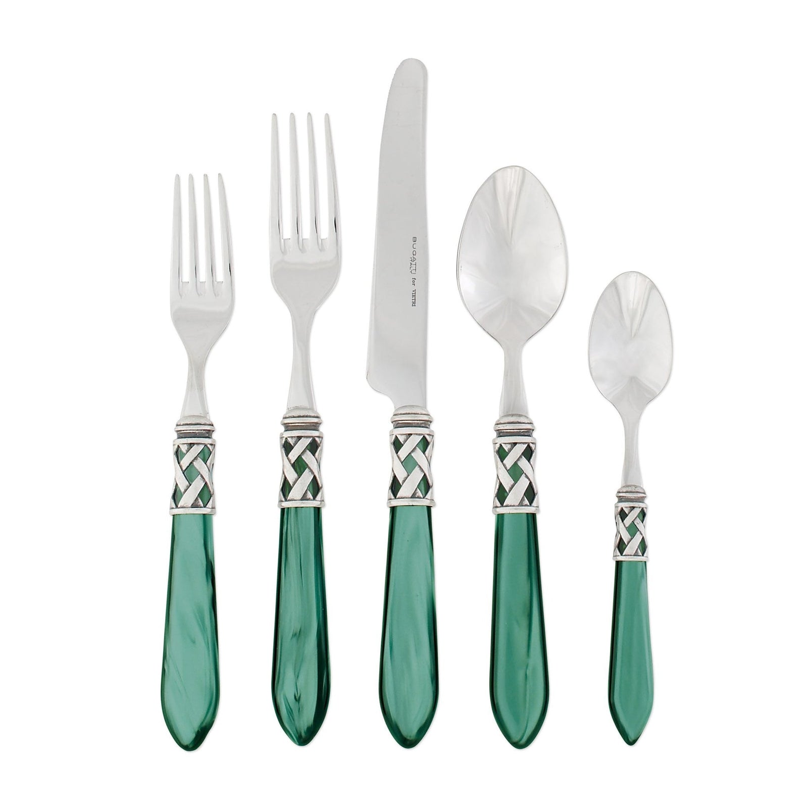 VIETRI: Aladdin Five Piece Place Setting GREEN - Artistica.com