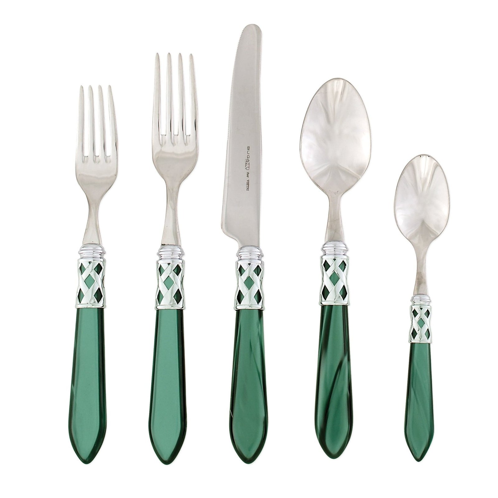 VIETRI: Aladdin Five Piece Place Setting GREEN - Artistica.com