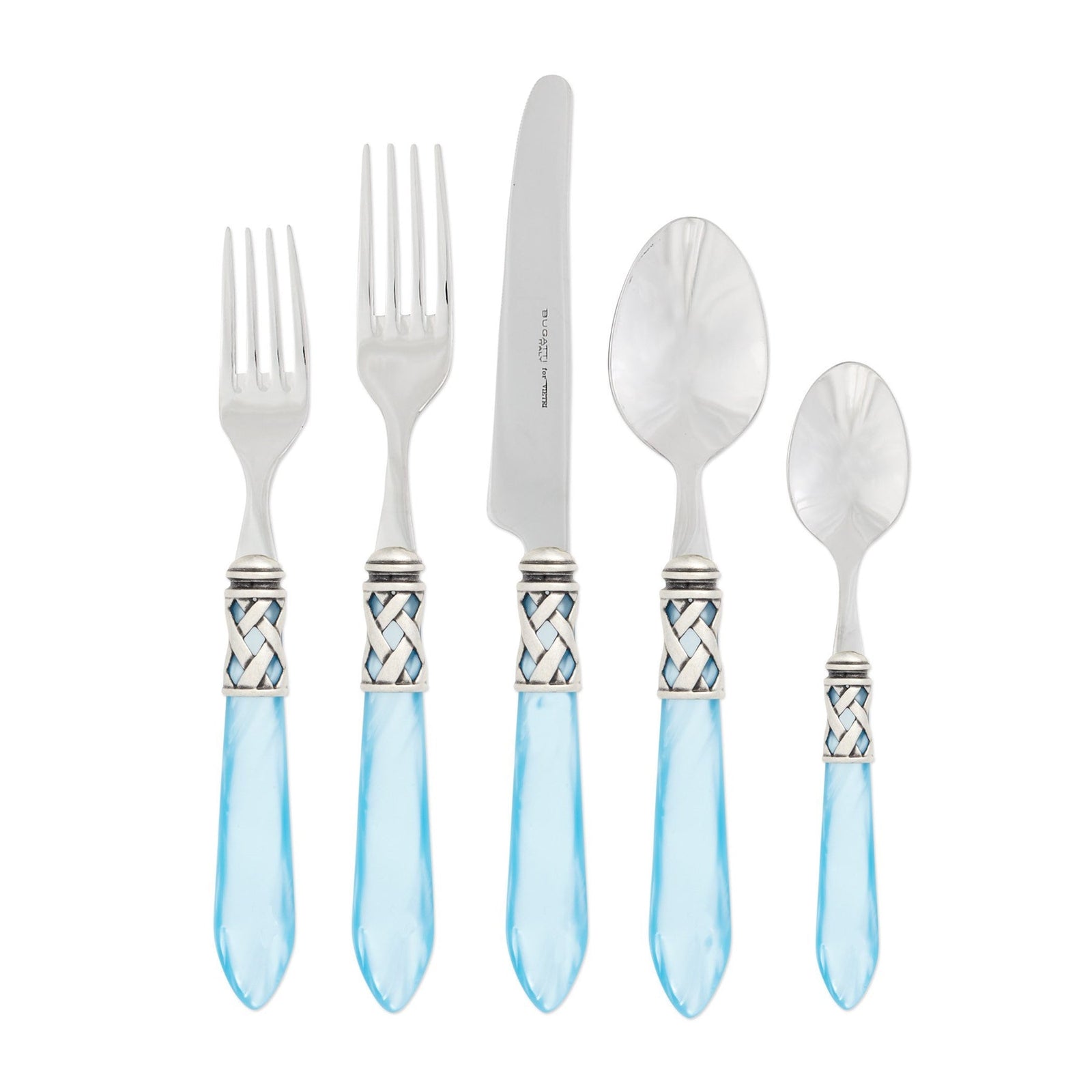 VIETRI: Aladdin Five Piece Place Setting LIGHT BLUE - Artistica.com