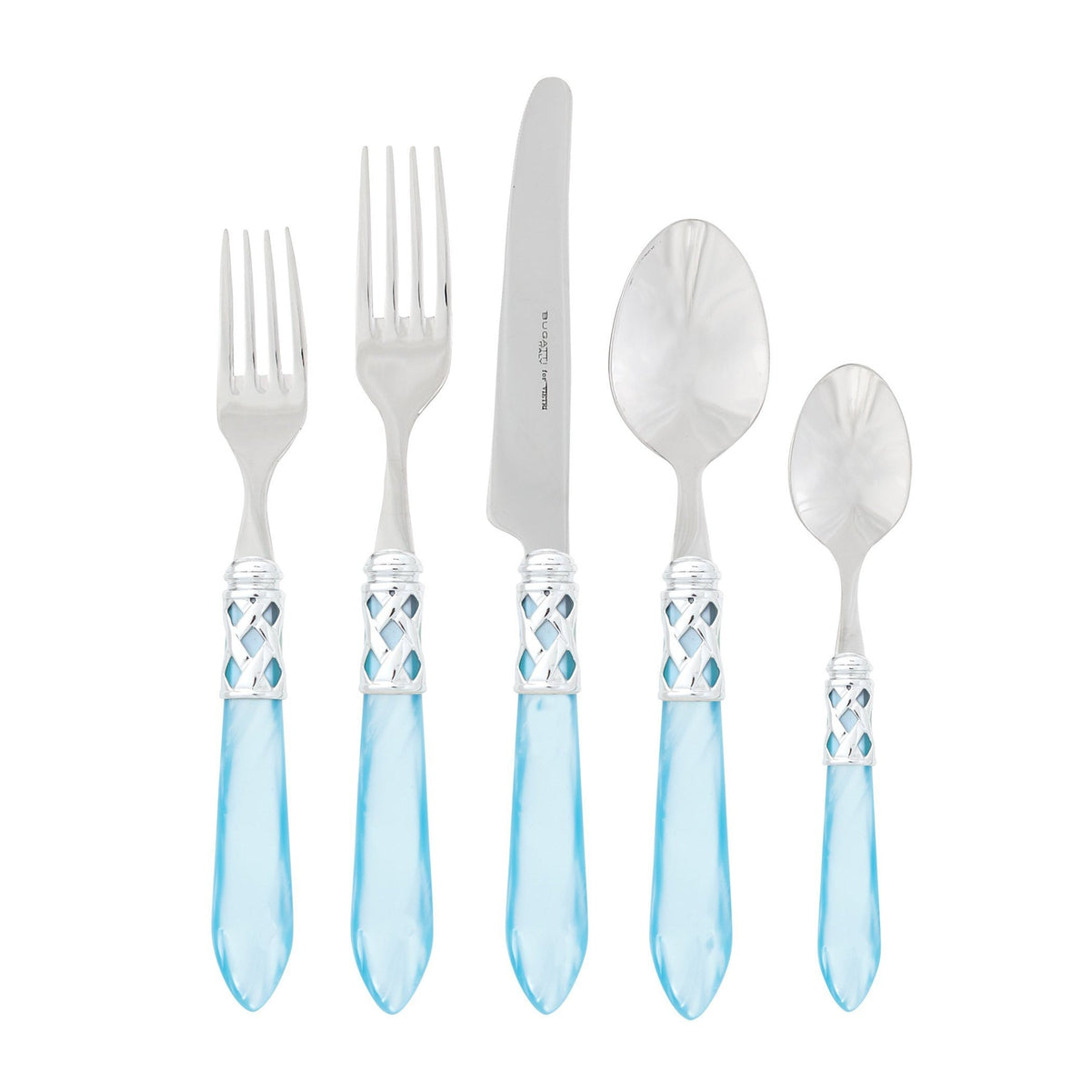 VIETRI: Aladdin Five Piece Place Setting LIGHT BLUE - Artistica.com
