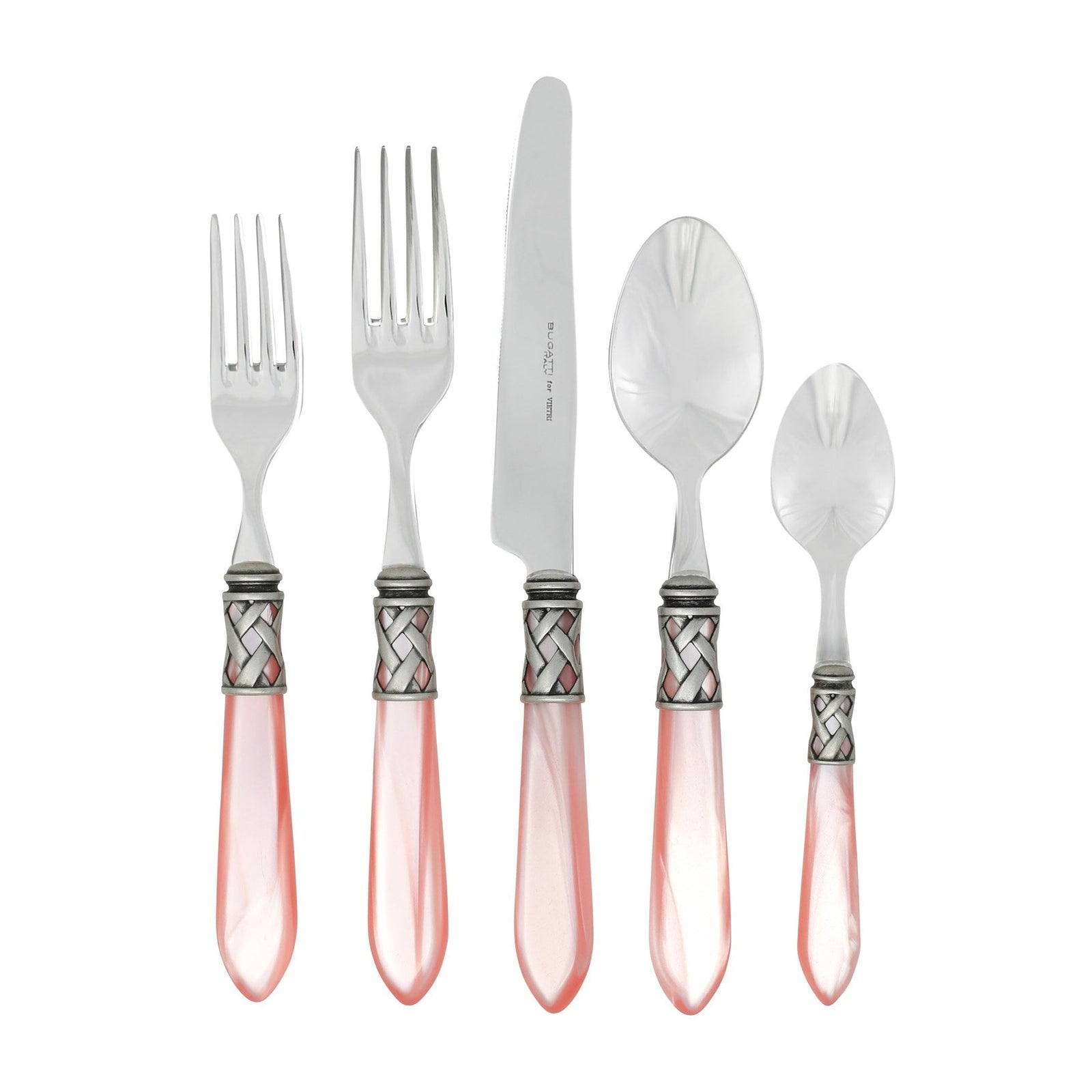 VIETRI: Aladdin Five Piece Place Setting LIGHT PINK - Artistica.com