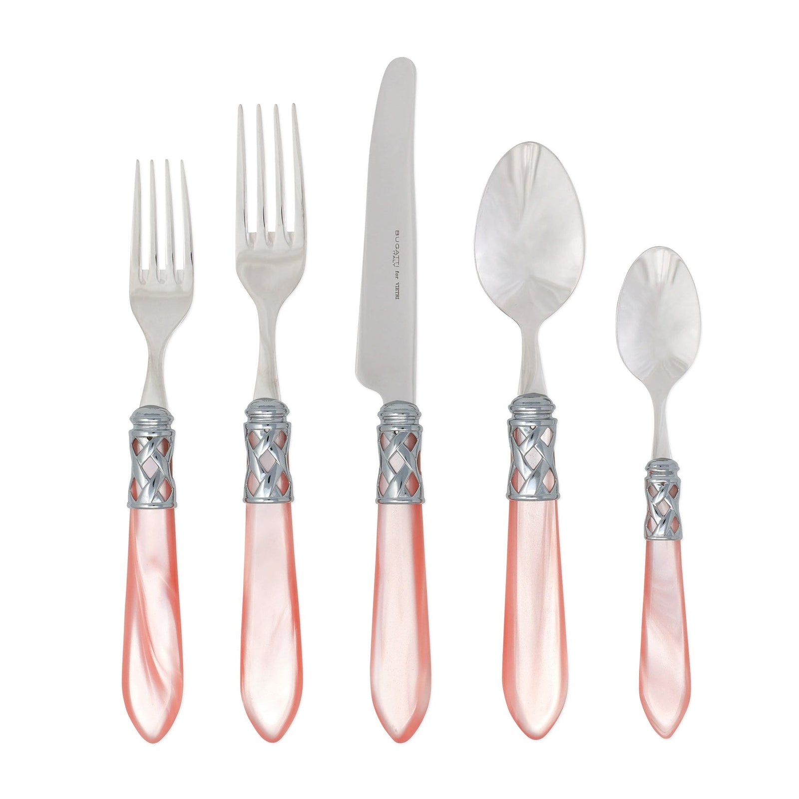 VIETRI: Aladdin Five Piece Place Setting LIGHT PINK - Artistica.com