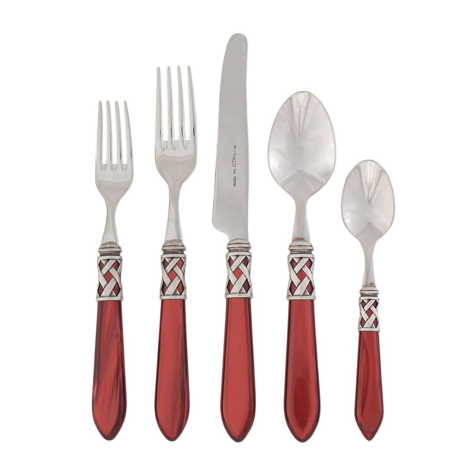 VIETRI: Aladdin Five Piece Place Setting RED - Artistica.com