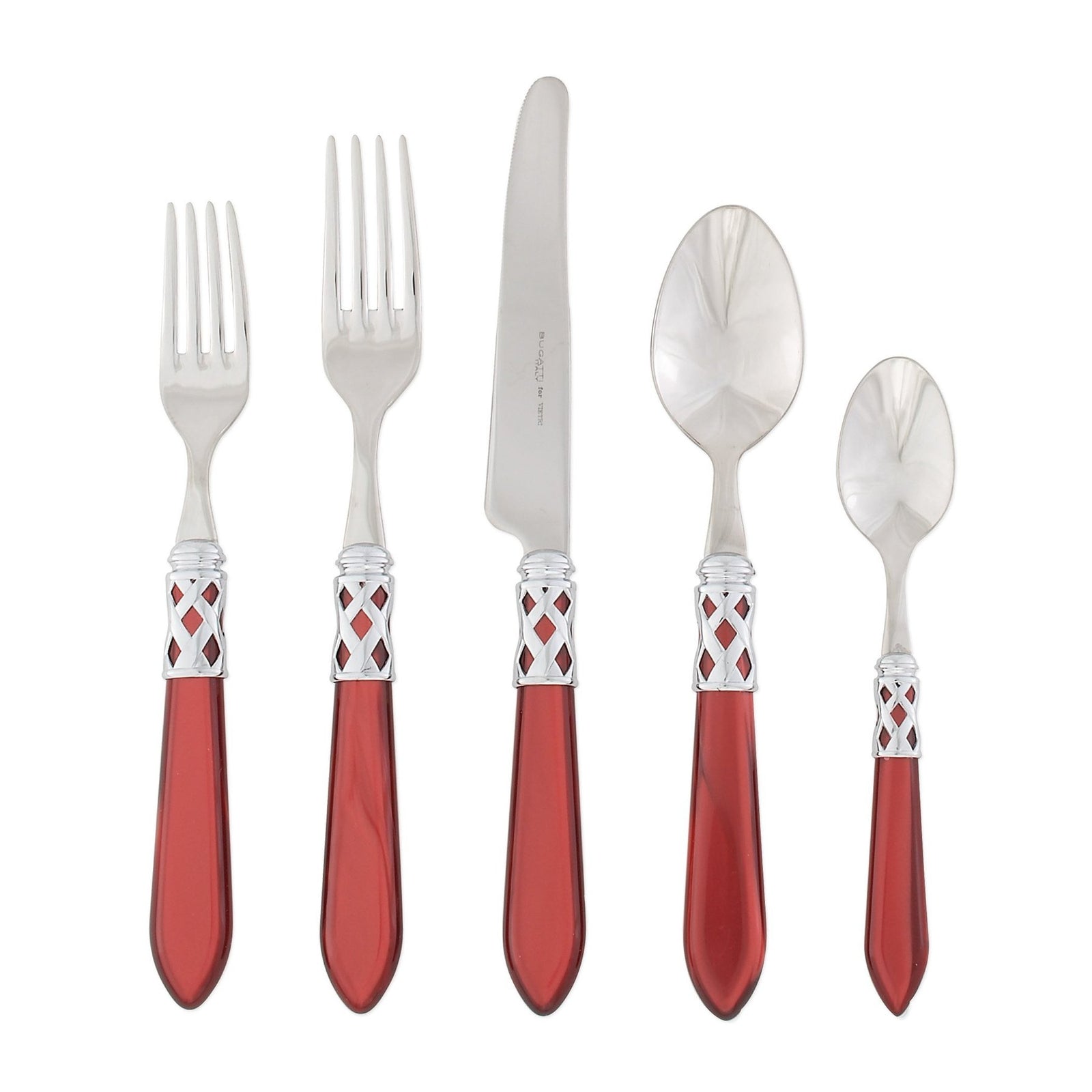 VIETRI: Aladdin Five Piece Place Setting RED - Artistica.com