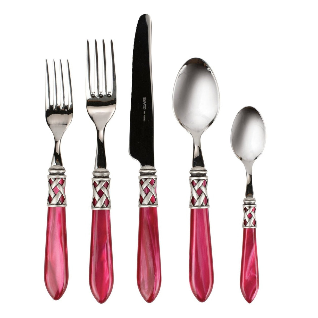 VIETRI: Aladdin Five Piece Place Setting RASPBERRY - Artistica.com