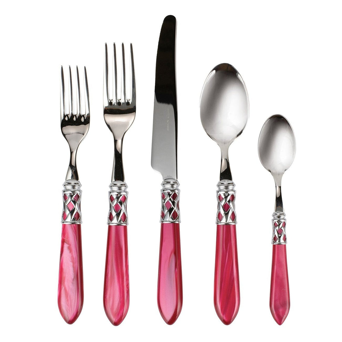 VIETRI: Aladdin Five Piece Place Setting RASPBERRY - Artistica.com