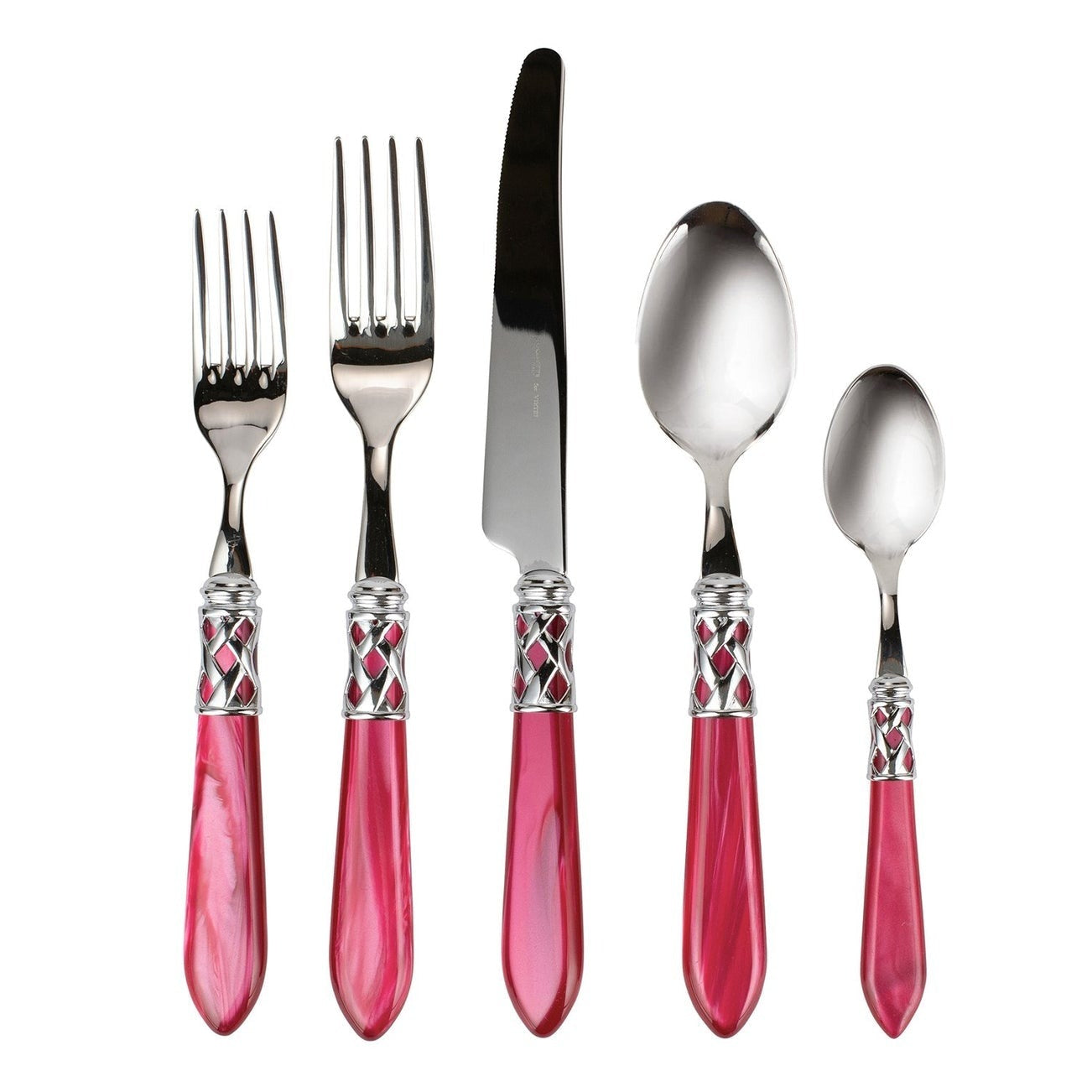 VIETRI: Aladdin Five Piece Place Setting RASPBERRY - Artistica.com