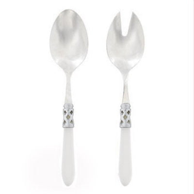 VIETRI: Aladdin Brilliant Clear Salad Servers - Artistica.com