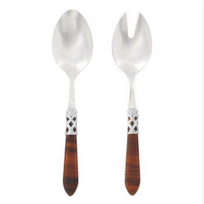 VIETRI: Aladdin Brilliant Tortoiseshell Salad Server - Artistica.com