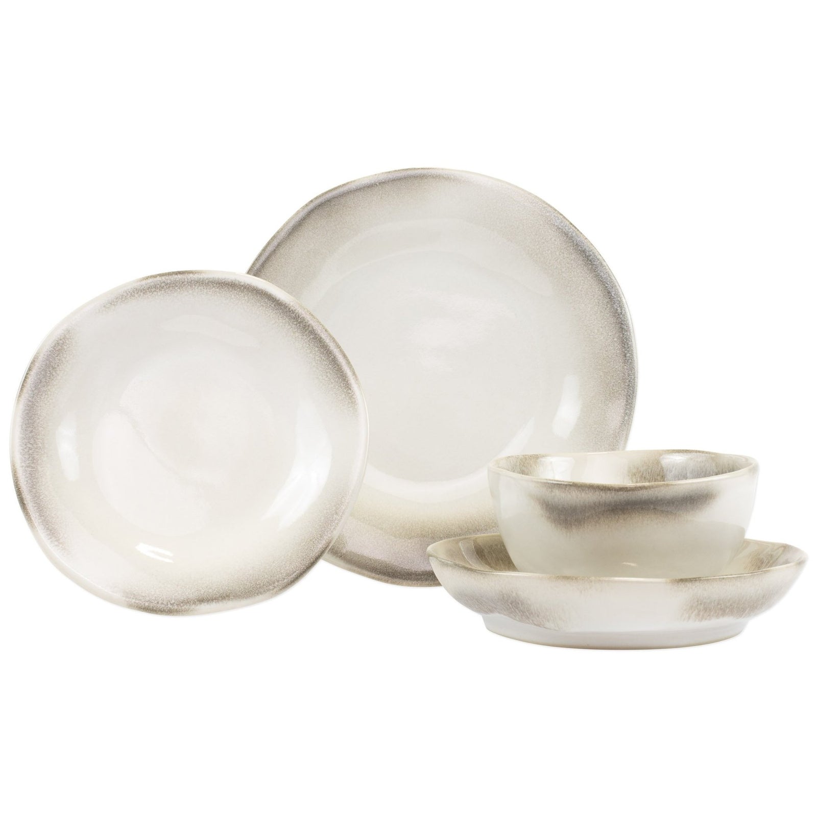 VIETRI: Aurora Ash Four-Piece Place Setting - Artistica.com