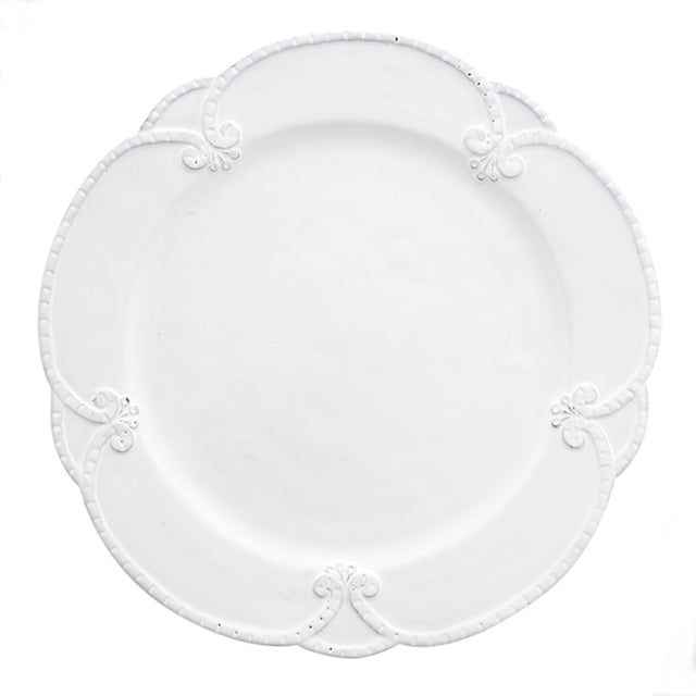 ARTE ITALICA: Bella Bianca Rosette Dinner Plate - Artistica.com