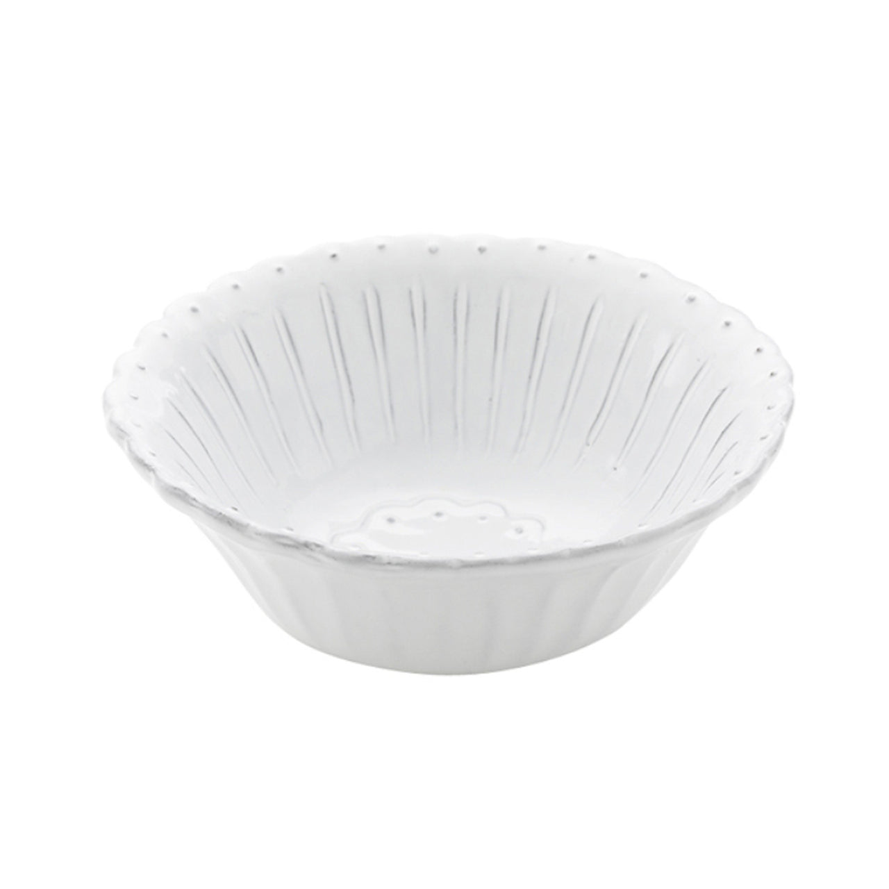 ARTE ITALICA: Bella Bianca Beaded Cereal Bowl - Artistica.com