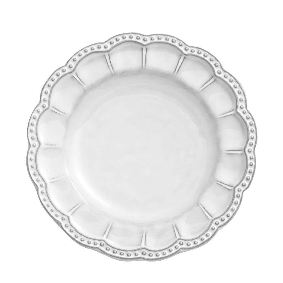 ARTE ITALICA: Bella Bianca Beaded Bread Plate - Artistica.com