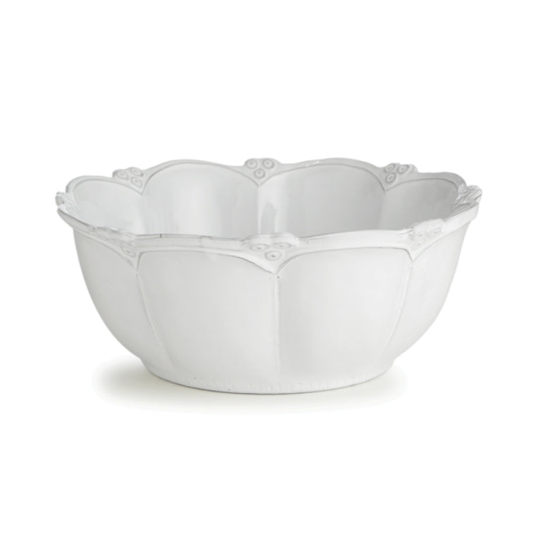 ARTE ITALICA: Bella Bianca Rosette Large Round Bowl [R] - Artistica.com