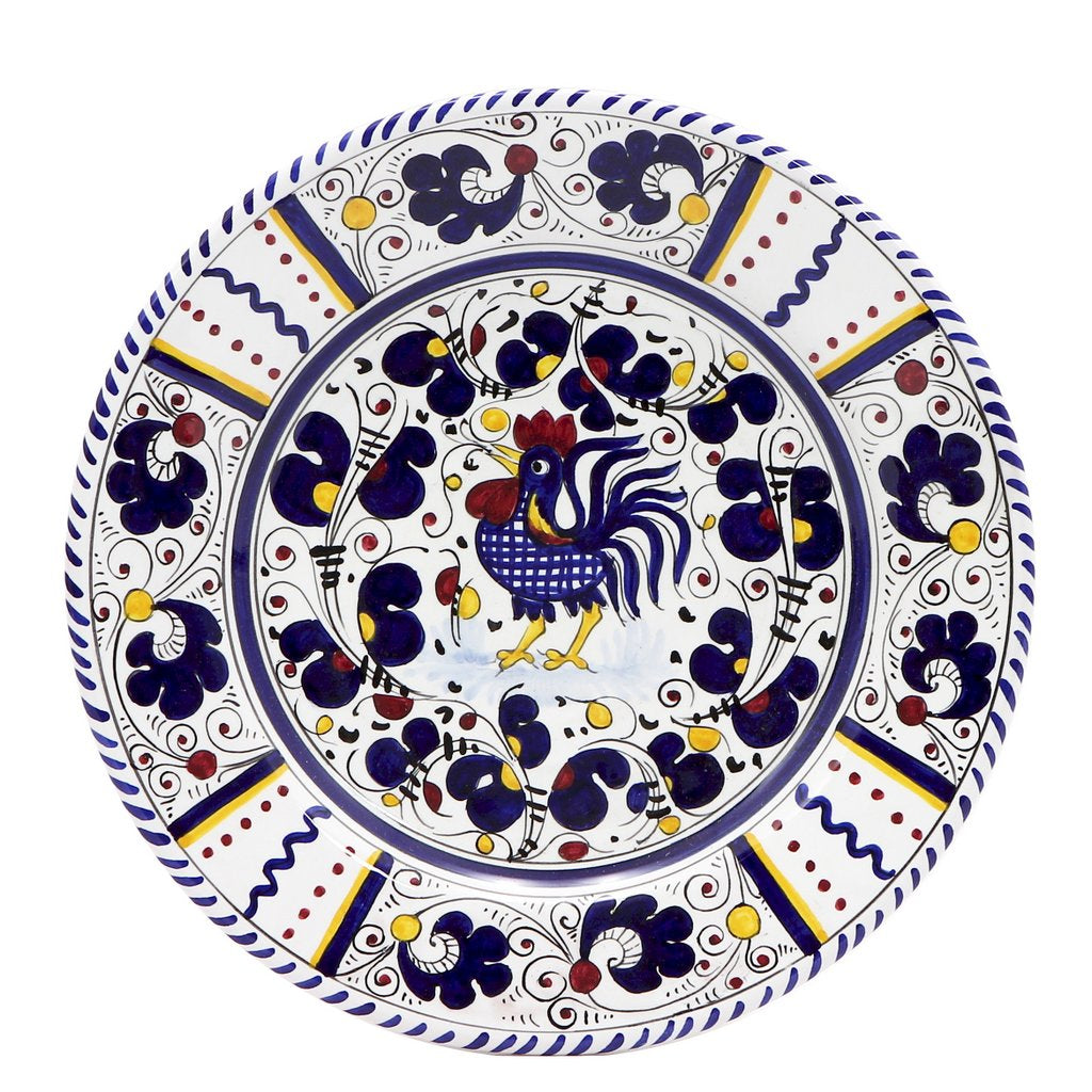 ORVIETO BLUE ROOSTER: 4 Pieces Place Setting - Artistica.com