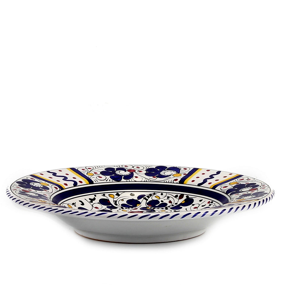 ORVIETO BLUE ROOSTER: Rim Pasta Soup Bowl - Artistica.com
