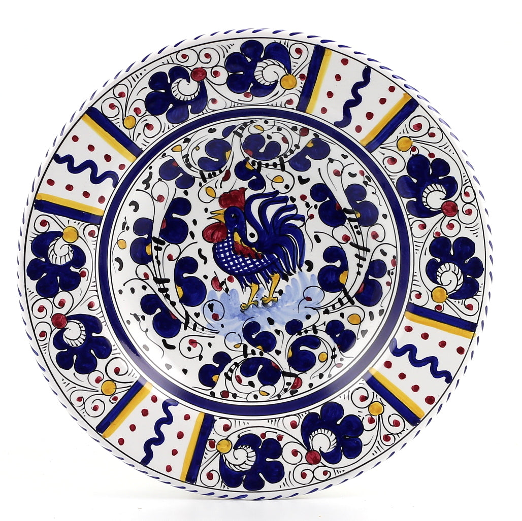ORVIETO BLUE ROOSTER: Rim Pasta Soup Bowl - Artistica.com